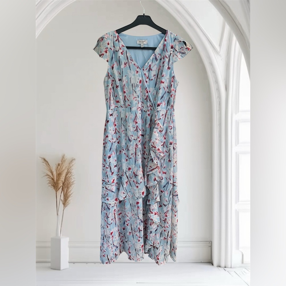 Haute Hippie Floral Blue Dress M